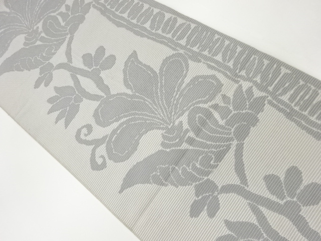 花唐草模様織出し名古屋帯